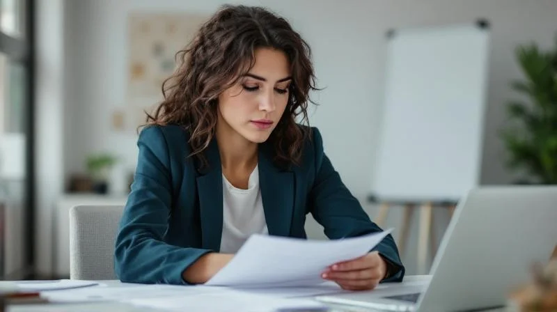 Mann studiert Unterlagen zur beruflichen Fortbildung in Bamberg